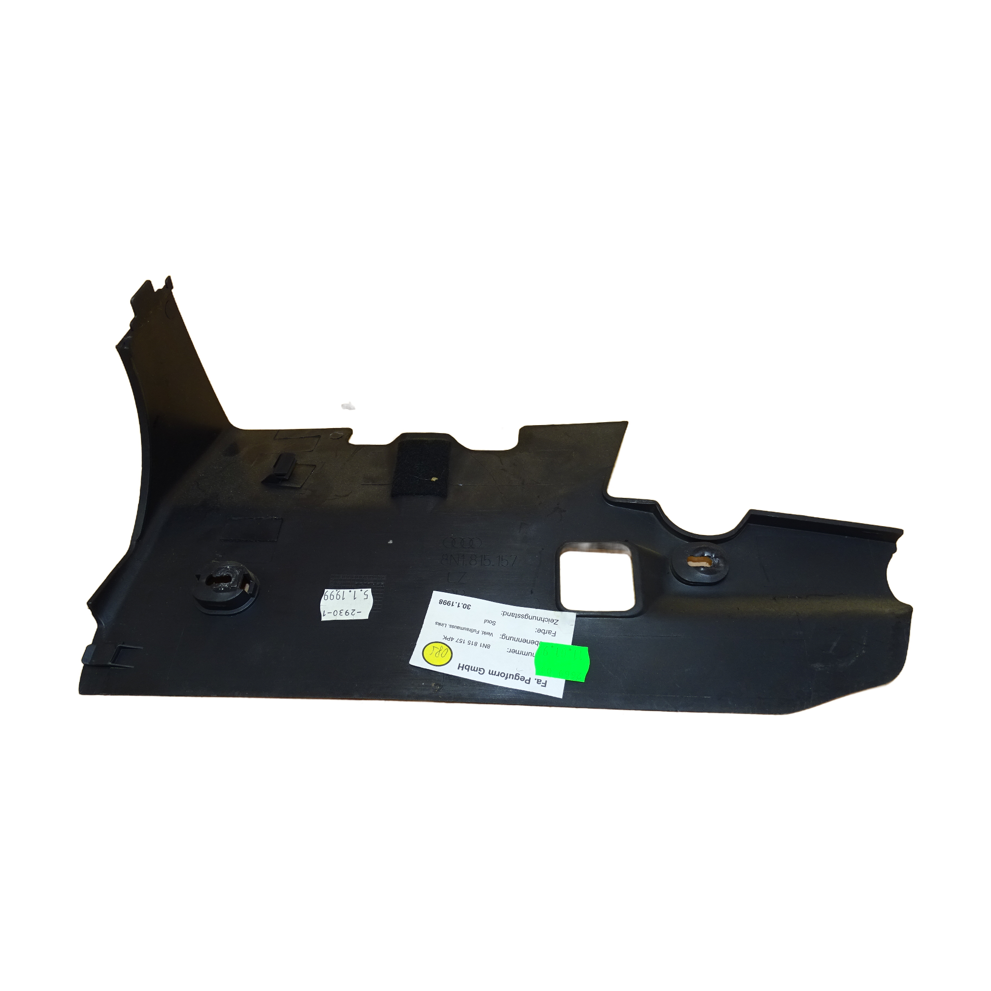 8N1815157 Audi TT Coupe 8N Fußraumverkleidung Verkleidung Abdeckung Mittelkonsole Verkleidung vorne links – Bild 4