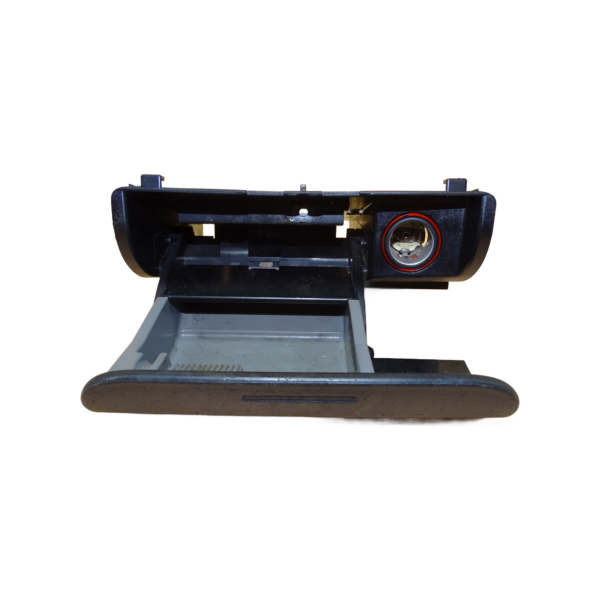 8N0857951A Audi TT Coupe Roadster 8N Ascher Aschenbecher Zigarettenanzünder Soul Schwarz vorn komplett Mittelkonsole
