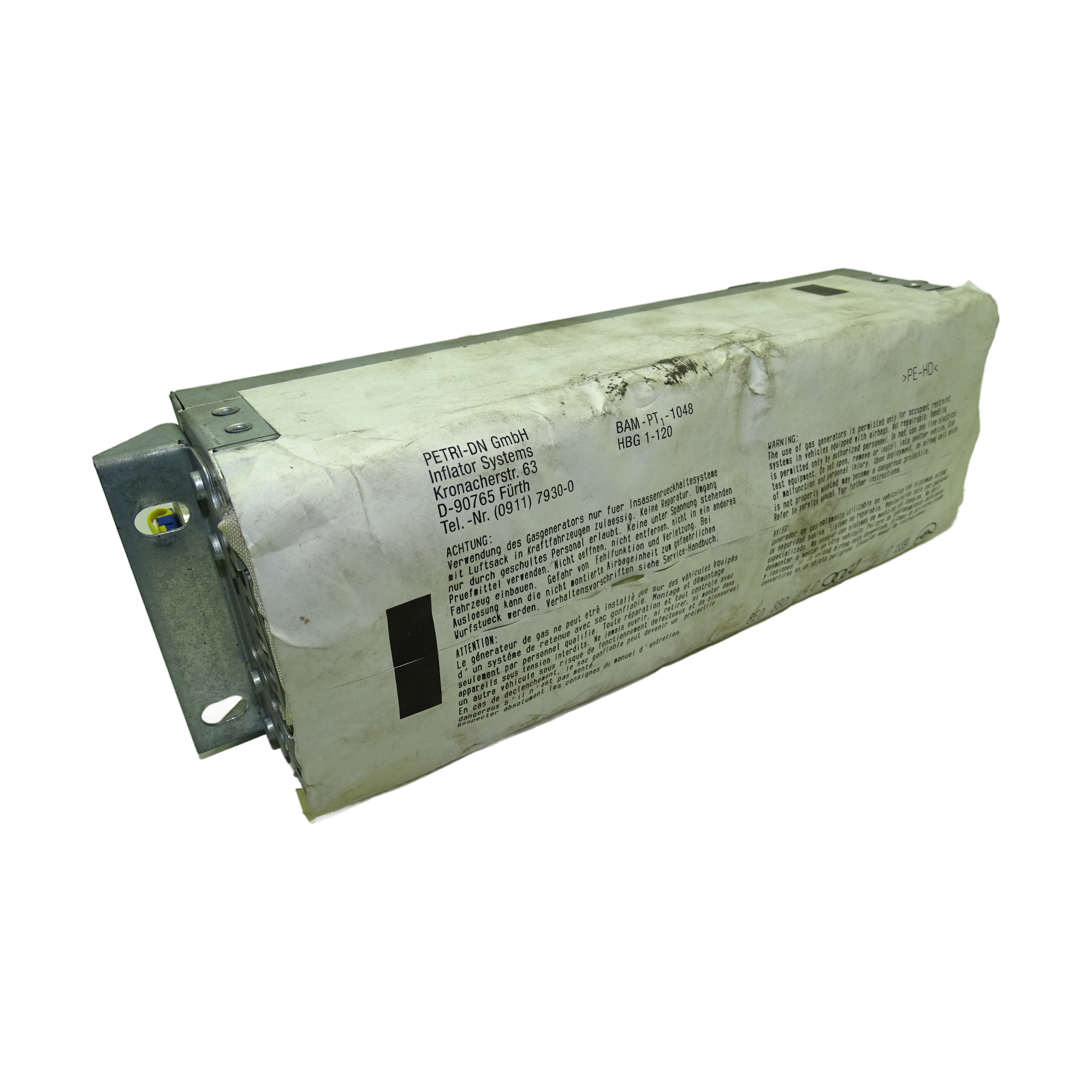 8E0880204C Audi A4 Avant 8E5 A4 B6 8E2 Cabrio B6 B7 A6 Doppelairbag Beifahrerairbag Airbagkissen Sicherheitseinrichtung – Bild 4