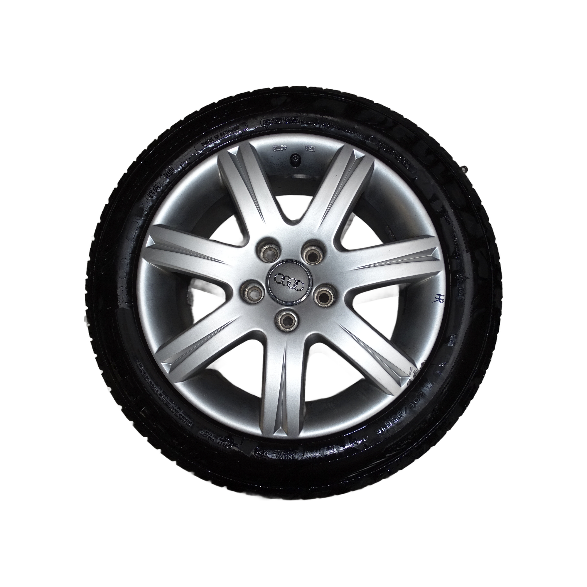 4F0071496666 Audi A4 8E A6 4B 4F Alufelgensatz 7 Speichen 7,0 J X 16 Zoll ET37 Lochkreis 5x112 mit Fulda Kristall Control HP (5mmProfil) – Bild 7