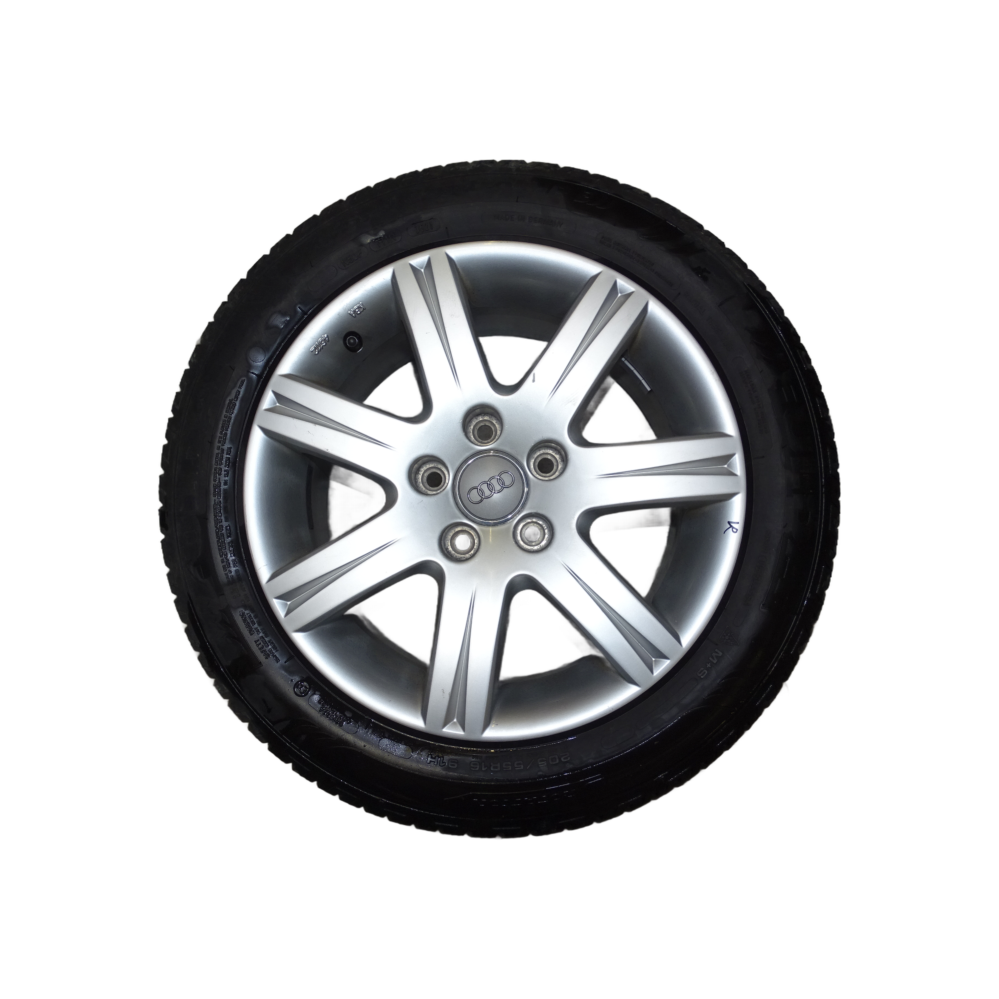4F0071496666 Audi A4 8E A6 4B 4F Alufelgensatz 7 Speichen 7,0 J X 16 Zoll ET37 Lochkreis 5x112 mit Fulda Kristall Control HP (5mmProfil) – Bild 10