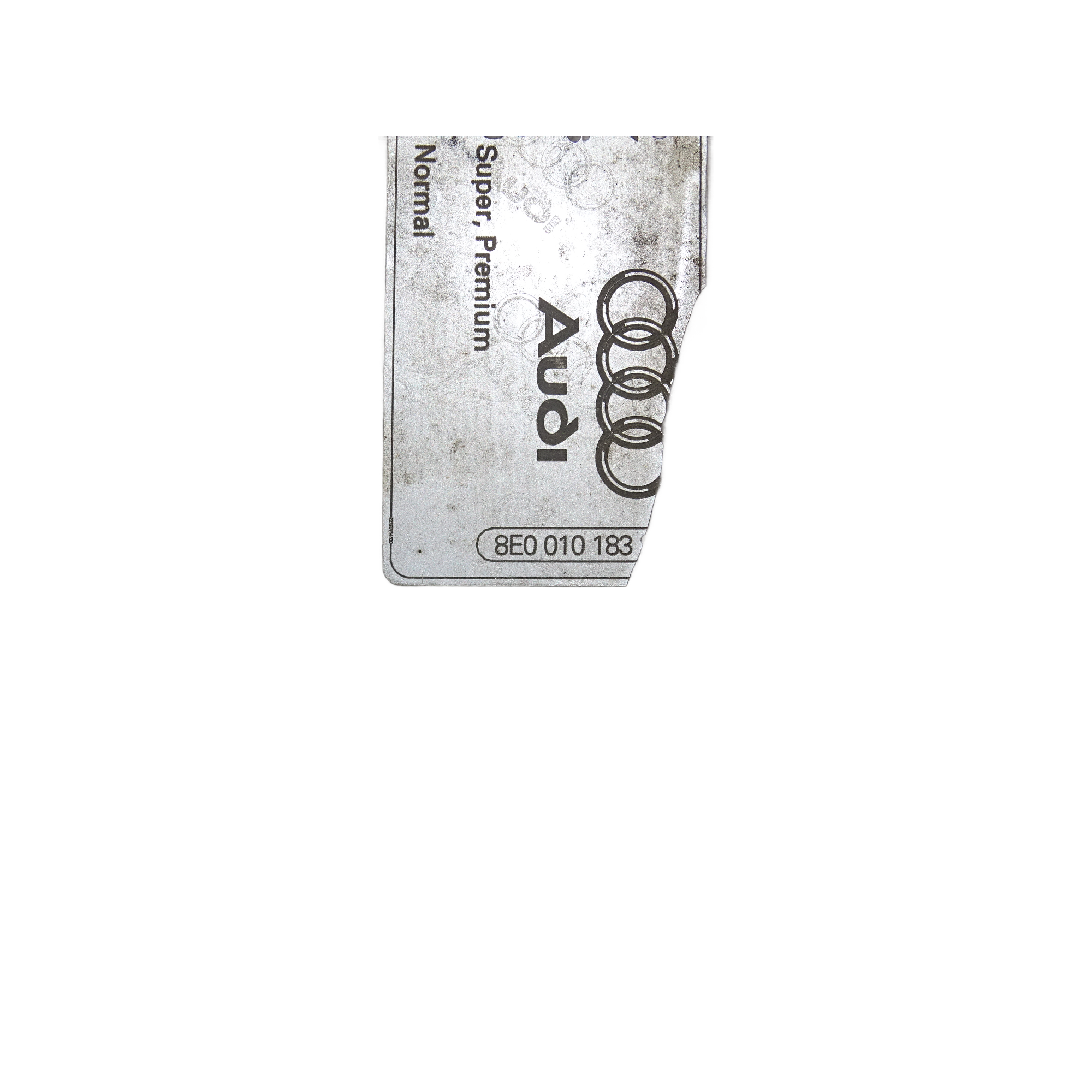 8E0010183 Original Audi A4 S4 8E Tankdeckel Benzin Tankklappe Weiß – Bild 5