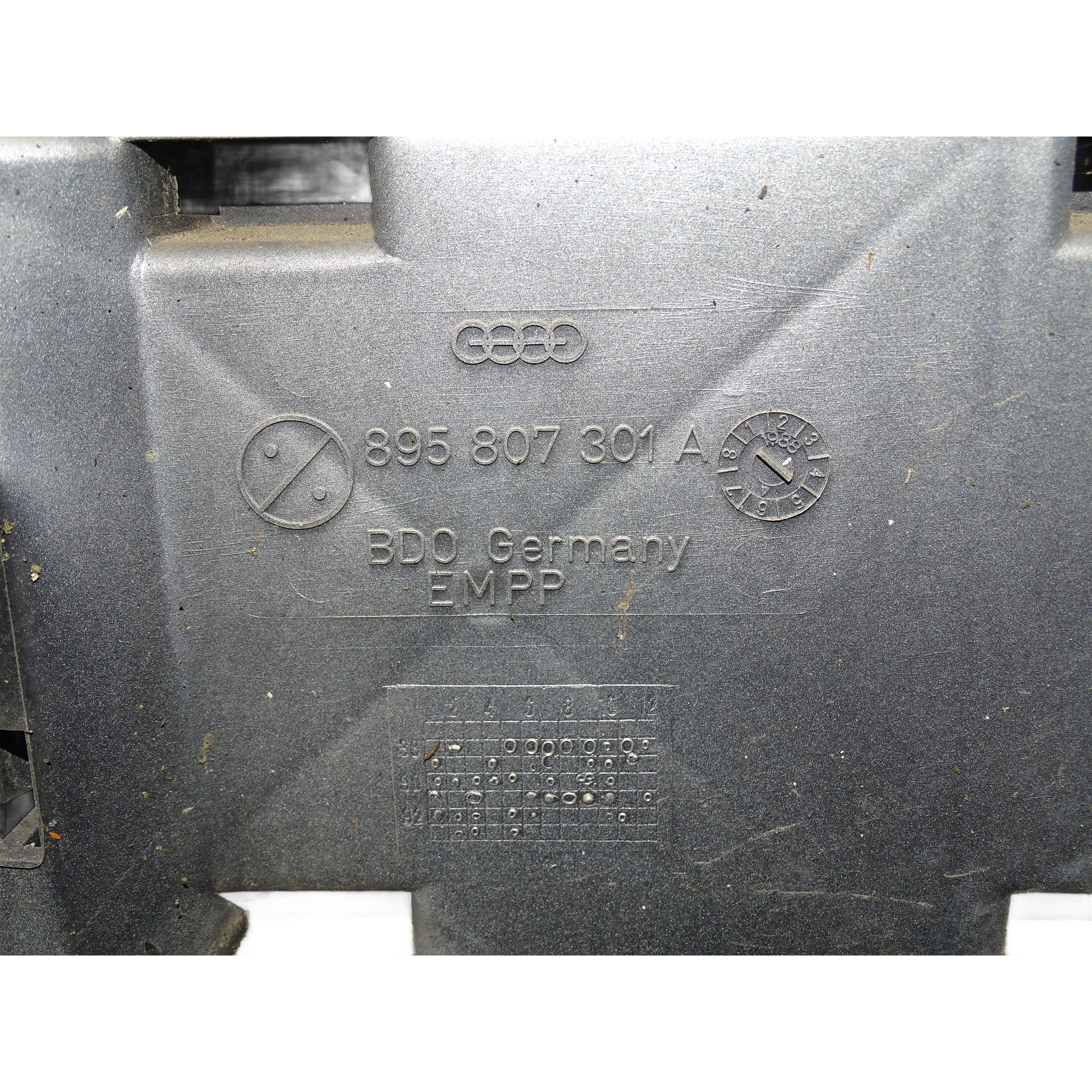 895807301A Audi 80 Cabrio Coupe Typ 89 Stoßstange Hinten Silber – Bild 11